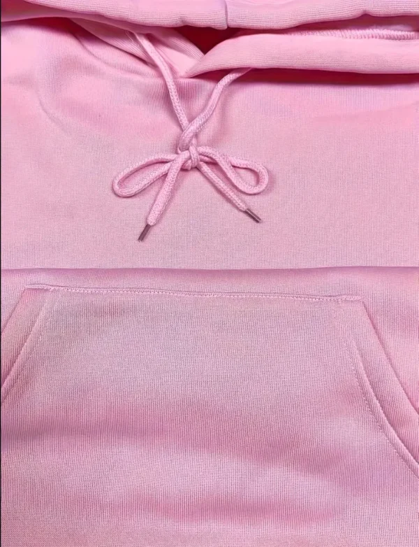 Sudadera con capucha de manga larga con cordón para mujer, suéter informal con bolsillo de canguro, ropa de otoño e invierno, paquete de 2 - Imagen 5
