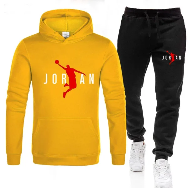 Chándal con capucha para hombre, conjunto de 2 uds., sudaderas de ocio, pantalones de chándal, ropa de marca de tendencias, Otoño e Invierno 2024, S-3XL - Imagen 6