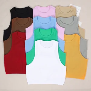 Camiseta sin mangas Mallas Casual mujer corsé Top Verano sin costuras Push Up Y2k tops hermoso deporte Sexy