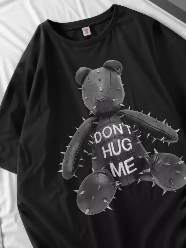 Camisetas Doberman para mujer, Tops de algodón con estampado de perros, camisetas de gran tamaño con cuello redondo, pantalón corto informal, camisetas de manga, ropa de calle para mujer - Imagen 12