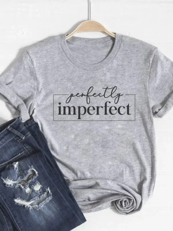 Camiseta básica para mujer, ropa con estampado de leopardo, tendencia de corazón de amor, Top bonito de verano, camiseta gráfica de manga corta a la moda - Imagen 19