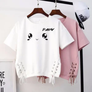 Camiseta de manga corta para mujer, verano 2024, estilo coreano, nueva camiseta blanca holgada para mujer, moda para mujer