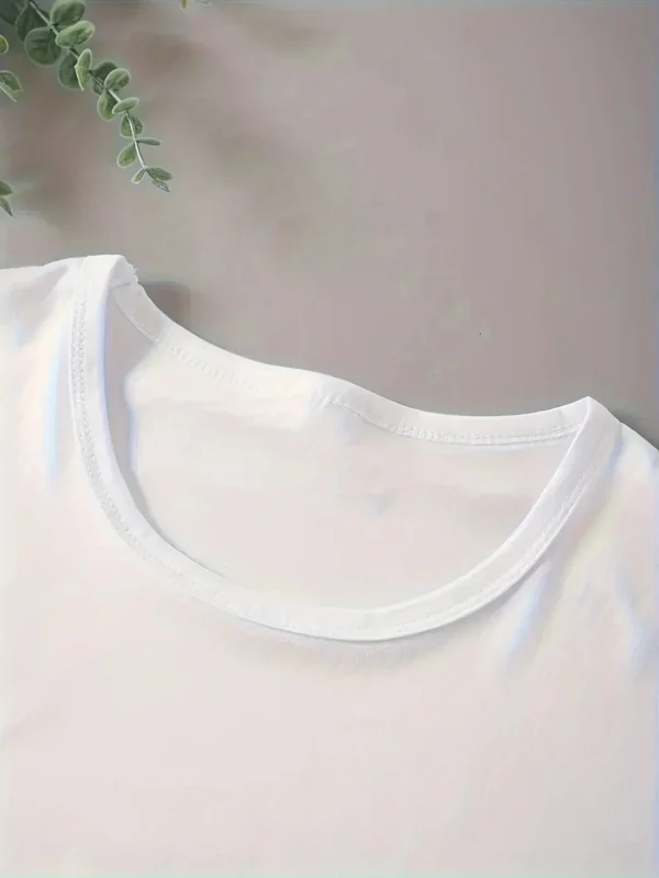 Top de manga corta para mujer, novedad de verano, Camiseta con estampado de dibujos animados de Panda de bolsillo, Tops de moda coreana para mujer, camiseta holgada con cuello redondo para mujer - Imagen 4