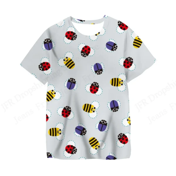 Camiseta con estampado 3d de perro y gato encantador para mujer, camisetas informales de manga corta de gran tamaño a la moda, camisetas, ropa nueva - Imagen 16