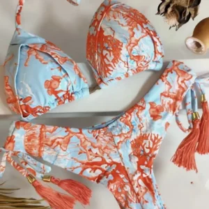 Conjunto de Bikini con Push-Up para mujer, traje de baño con estampado inferior, Bikini brasileño, ropa de baño para playa 2022