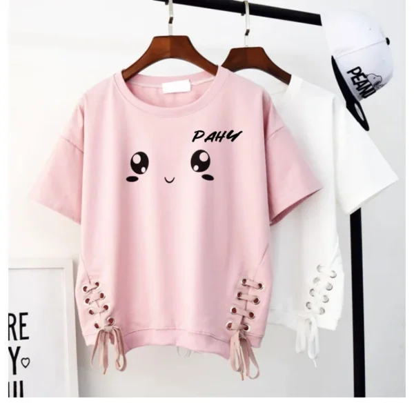 Camiseta de manga corta para mujer, verano 2024, estilo coreano, nueva camiseta blanca holgada para mujer, moda para mujer - Imagen 2
