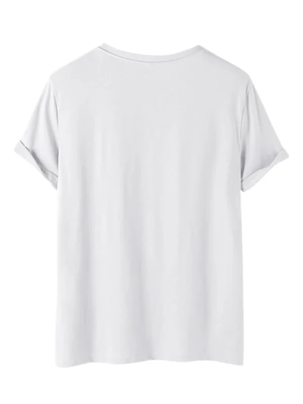 Camiseta con cuello redondo y estampado de París, Top informal de manga corta para ropa de mujer de primavera y verano - Imagen 2