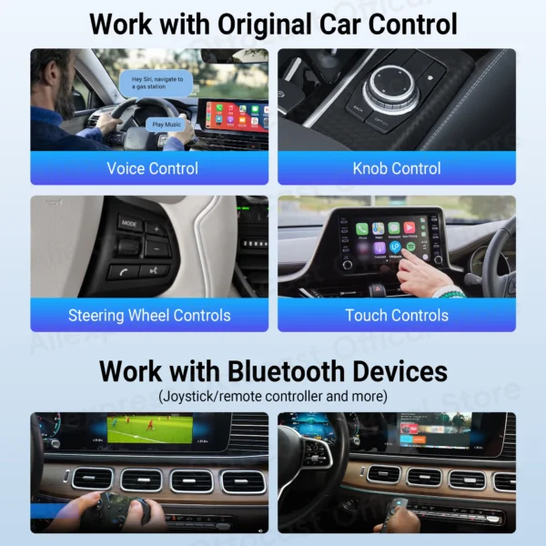 Android Ai Box inalámbrico CarPlay Android Auto accesorios de coche OTTOCAST P3 Lite OttoAiBox Smart TV Box para Play Store 2024 nuevo - Imagen 5