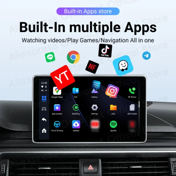 Android Ai Box inalámbrico CarPlay Android Auto accesorios de coche OTTOCAST P3 Lite OttoAiBox Smart TV Box para Play Store 2024 nuevo - Imagen 3
