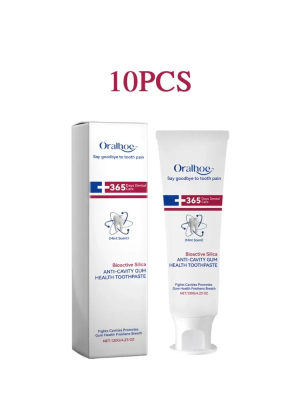 Oralhoe 120g pasta de dientes anticaries reparación de la salud de las encías sarro limpieza profunda blanqueamiento dental amarillo eliminar el olor Oral pasta de dientes - Imagen 8