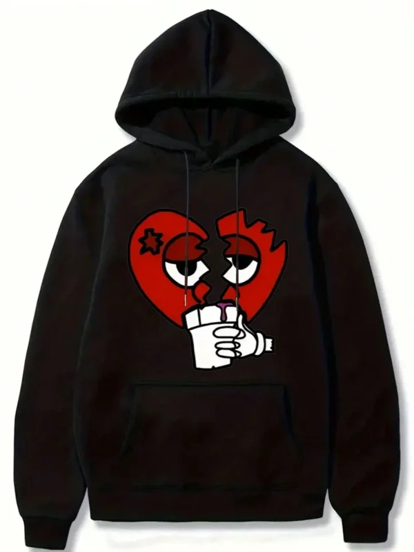 Sudadera con capucha de algodón suave para hombre, ropa de calle de alta calidad, estampado gráfico, moda, deportes al aire libre, nueva