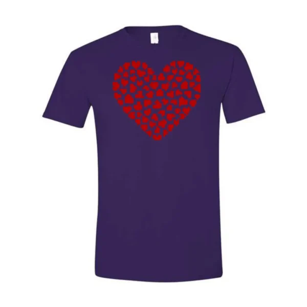 Camiseta estampada con corazón de píxel de amor rojo para Día de San Valentín para mujer, Top con diseño único y bonito, regalos para parejas de cumpleaños, 2025 - Imagen 5