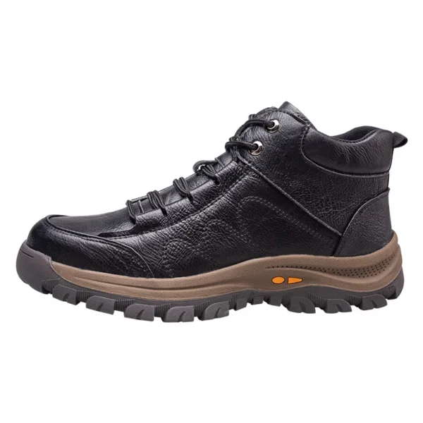 Zapatos de seguridad para el trabajo para hombre, botas de seguridad ligeras y transpirables, cómodas, suaves y seguras, impermeables, de cuero, 2023 - Imagen 5