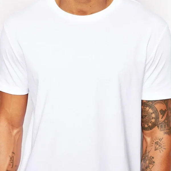 Camiseta larga Tops Hip Hop hombre Camiseta de manga corta Casual hombres Tee camisas para hombre nueva ropa para hombre negro hombre - Imagen 8