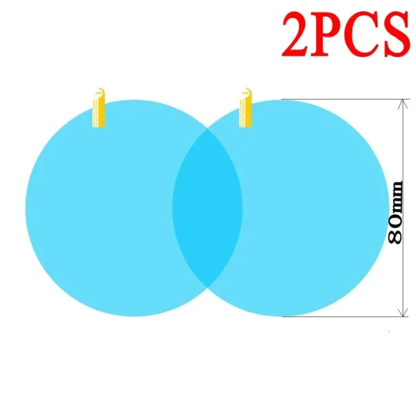 Adhesivo para espejo retrovisor de coche, Film transparente impermeable para ventana lateral, antiniebla, Film protectoras impermeables para coche y motocicleta, 2 uds. - Imagen 9
