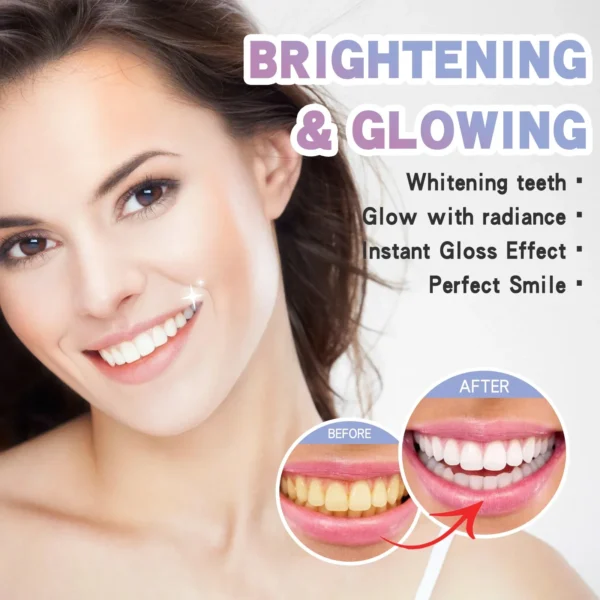 Kit de pintura para blanquear los dientes, eliminar pigmentos y manchas dentales, pintura blanca Natural instantánea, esmalte dental suave ajustado - Imagen 4