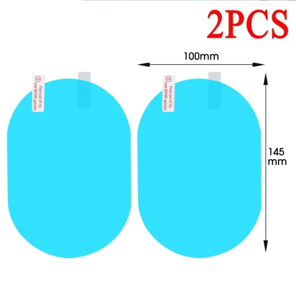Adhesivo para espejo retrovisor de coche, Film transparente impermeable para ventana lateral, antiniebla, Film protectoras impermeables para coche y motocicleta, 2 uds. - Imagen 8