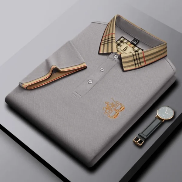Camisa POLO de marca de lujo de manga corta para hombre, novedad de verano, diseño Jacquard, Top de Golf clásico de moda, camiseta suave y transpirable - Imagen 4