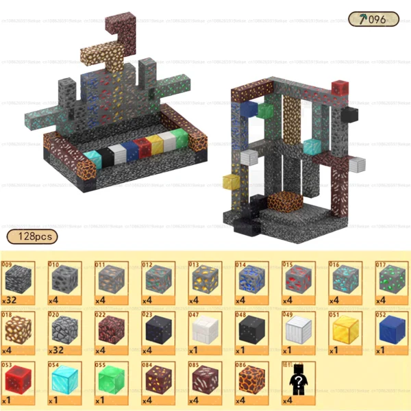 Bloques de construcción magnéticos, cubo magnético, juego de juguetes del mundo de la mina, cubos apilables sensoriales Montessori, juego de construcción, regalo de cumpleaños - Imagen 17