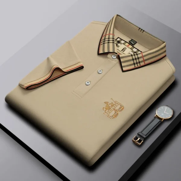 Camisa POLO de marca de lujo de manga corta para hombre, novedad de verano, diseño Jacquard, Top de Golf clásico de moda, camiseta suave y transpirable - Imagen 10