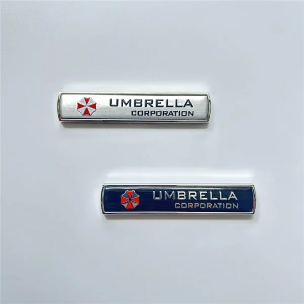 Pegatinas para coche Paraguas de aleación de aluminio 3D para coche, 1 piezas, calcomanías, emblema, decoraciones, insignia, accesorios para coche - Imagen 3