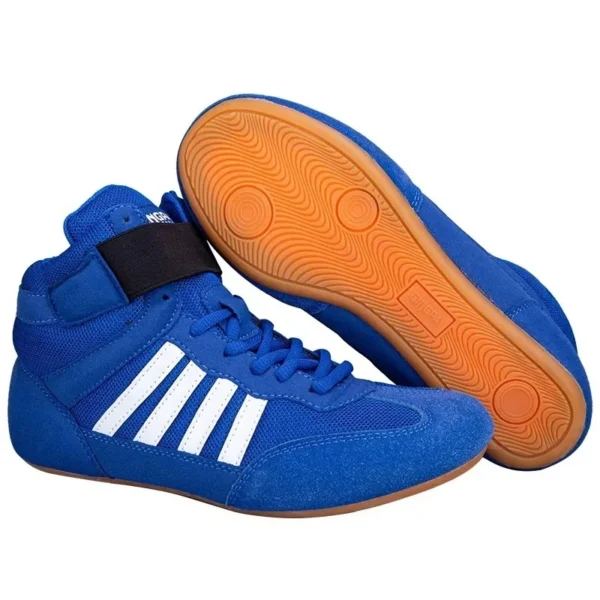 Zapatos de boxeo para hombres, mujeres y niños, suela de goma, zapatos de lucha transpirables, zapatos de disfraz de lucha libre para mujeres - Imagen 9