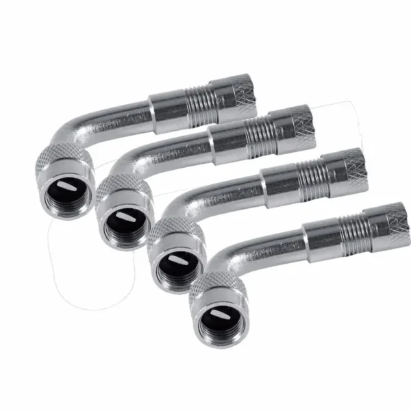 Adaptador de válvula doblada de ángulo de 90, 45 y 135 grados para motocicleta, tubo de neumático, adaptador de extensión de válvula de cobre y plata para camión, coche, Moto y bicicleta - Imagen 12