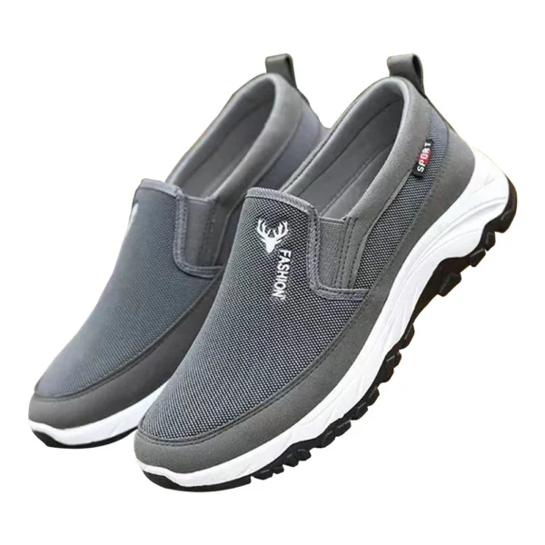 Zapatos náuticos Penny para hombre, zapatillas deportivas transpirables, ortopédicas, planas, sin cordones, para actividades al aire libre, senderismo y caminar - Imagen 9