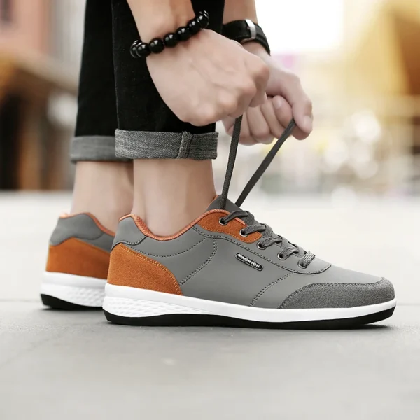 Zapatos de hombre primavera otoño zapatillas impermeables para caminar ocio zapatos deportivos de cuero para hombre calzado antideslizante tenis para hombres - Imagen 6