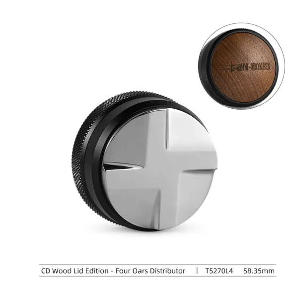Compactador y distribuidor de café con alfombrilla de apisonamiento cepillo de limpieza juego de manipulación de Espresso accesorios de Barista para el hogar MHW-3BOMBER 51/53/58mm - Imagen 23