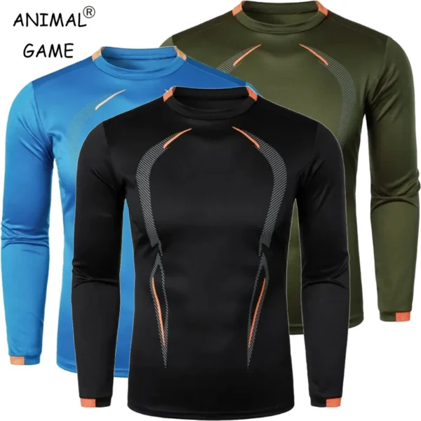 Camiseta de manga larga de secado rápido para hombre, ropa de calle ligera y transpirable, camiseta deportiva de gran tamaño para Fitness al aire libre, otoño