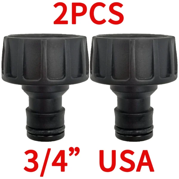 Tetina de conector rápido EURO USA, adaptador de tubo de manguera roscada macho de 3/4 pulgadas para sistema de riego por goteo de tubería de jardín - Imagen 9
