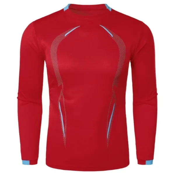 Camiseta de manga larga de secado rápido para hombre, ropa de calle ligera y transpirable, camiseta deportiva de gran tamaño para Fitness al aire libre, otoño - Imagen 10