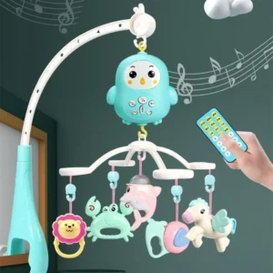 Sonajeros móviles para cuna de bebé, juguetes educativos musicales, carrusel de campana para cama, juguete infantil para bebé de 0 a 12 meses para recién nacidos, juguete para niños pequeños