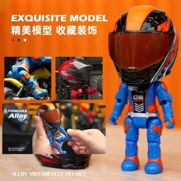 Muñeco de deformación de aleación, casco, muñeca, muebles de escritorio, modelo, regalos para niños y hombres - Imagen 2