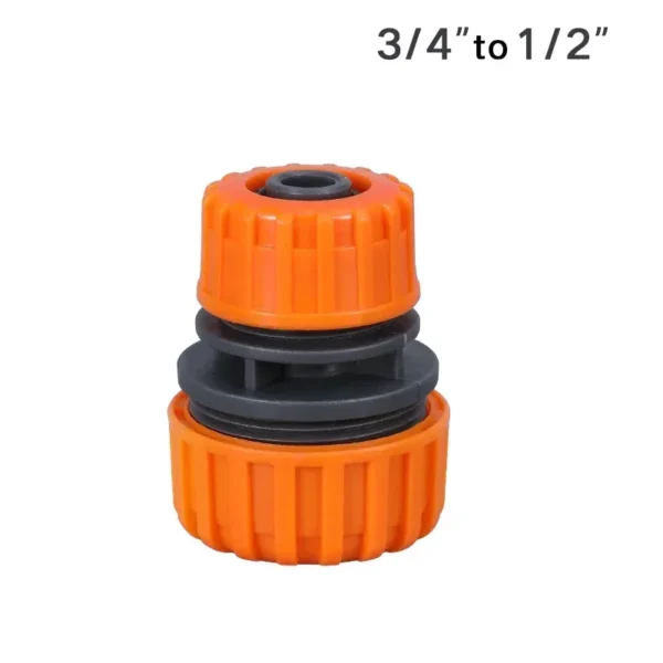 Manguera de riego de jardín, conector rápido de plástico, 1/2 ", 3/4", 1, adaptador de junta de acoplamiento macho doble, juego extensor para tubería - Imagen 10