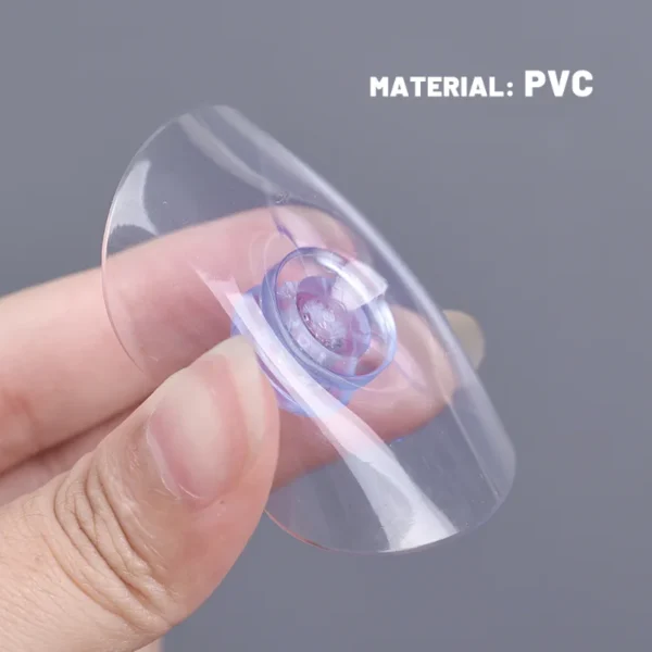 Ventosa transparente de PVC con cabeza de seta para ventana de vidrio, gancho de ventosa fuerte, colgador de toallas para decoración del hogar, 10 Uds. - Imagen 3