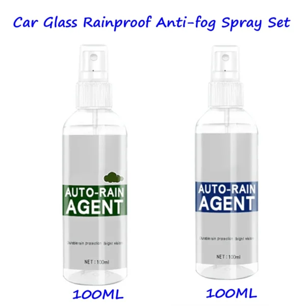 Juego de rociador antiniebla a prueba de lluvia para coche, revestimiento hidrofóbico, repelente al agua para parabrisas de coche, espejo lateral para coche, casco de motocicleta - Imagen 9