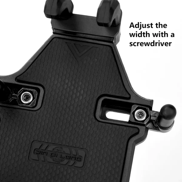 Soporte negro a prueba de golpes para teléfono de motocicleta y bicicleta, soporte antivibración para manillar, abrazadera ajustable Universal para teléfonos inteligentes - Imagen 2