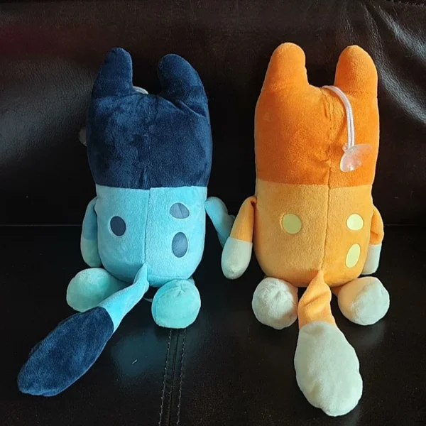 Juguetes de peluche familiares-animales de perro de dibujos animados muñecos de peluche suaves perfectos para regalos de cumpleaños y Navidad 17/28/40 cm Bluey & Bingo - Imagen 6