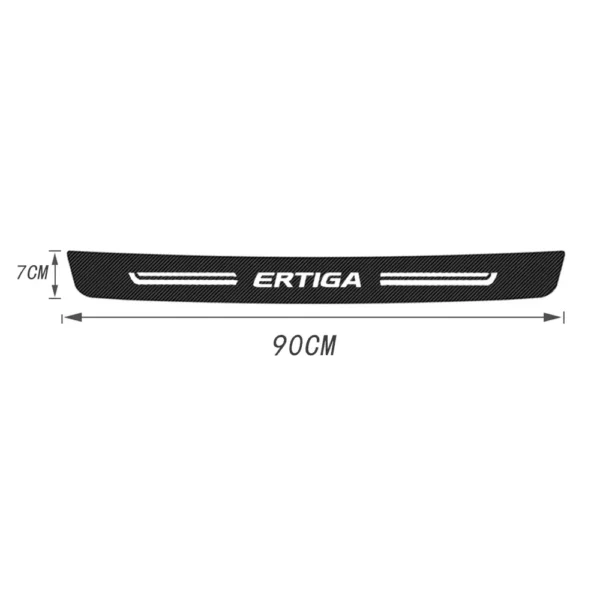 Pegatinas de alféizar de puerta delantera y trasera de coche para Suzuki ERTIGA Logo 2023, placa protectora de parachoques de maletero, accesorios embellecedores antiarañazos - Imagen 2