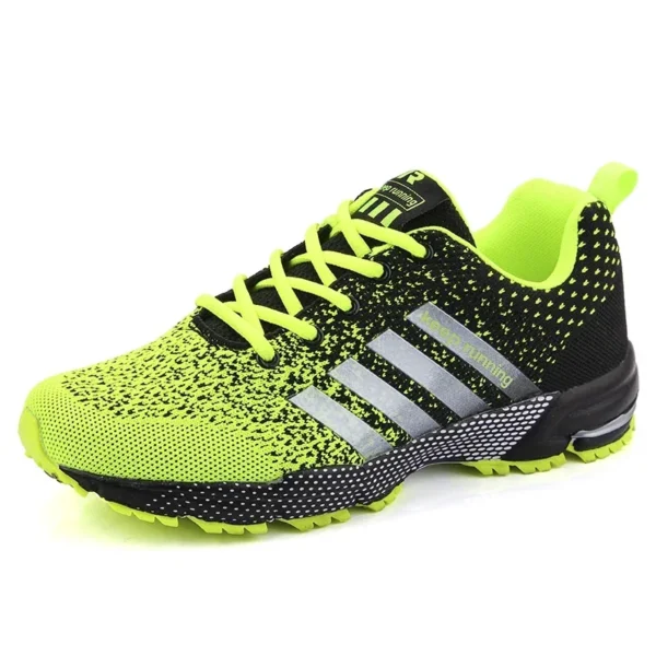 Zapatillas de deporte para Hombre, zapatos deportivos negros cómodos de malla transpirable a la moda, calzado informal antideslizante para correr al aire libre, Zapatillas para Hombre - Imagen 9