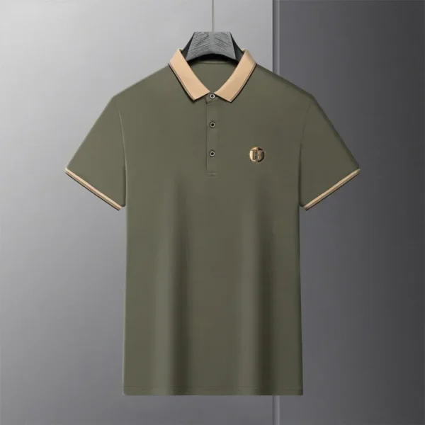 Camiseta para hombre, pantalón corto informal de negocios, jersey de manga, ropa para hombre - Imagen 11