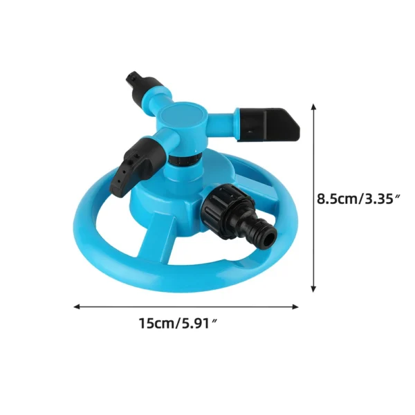 Sistema de aspersores de agua para césped y jardín, giratorio automático de 360 grados, boquilla giratoria de acoplamiento rápido, suministros de riego para jardín - Imagen 4