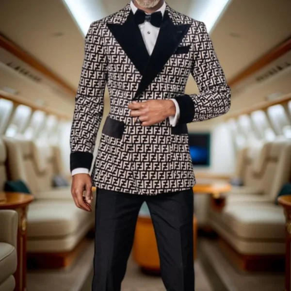 Trajes a cuadros para hombre, moda para caballero, fiesta de graduación, 3 uds., esmoquin para novio, traje de boda, chaqueta con chaleco de doble botonadura, pantalones - Imagen 13