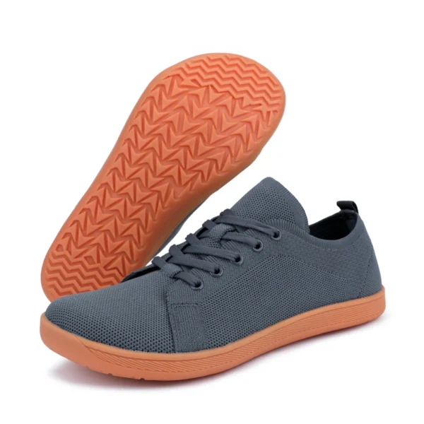Zapatos descalzos con punta ancha para hombre y mujer, zapatillas minimalistas para caminar |   Suela caída cero |   Malla transpirable