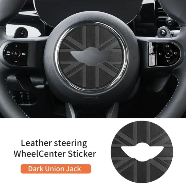 Pegatina para volante de coche, pegatinas de cuero PU para Mini Cooper R55 R56 R57 R60 R50 R52 R53 F56 F54 F60, accesorios interiores para coche - Imagen 14
