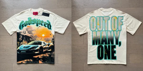 Camisetas Godspeed moda americana de venta al por menor estampado manga corta GOD SPEED Top - Imagen 12
