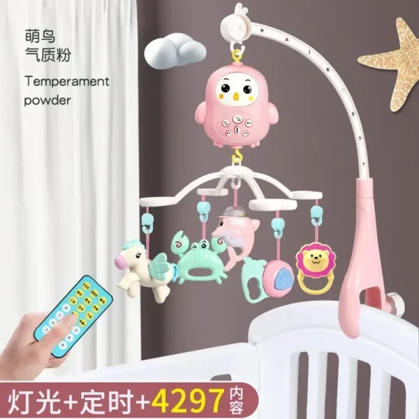 Sonajeros móviles para cuna de bebé, juguetes educativos musicales, carrusel de campana para cama, juguete infantil para bebé de 0 a 12 meses para recién nacidos, juguete para niños pequeños - Imagen 5