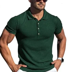 Polo para hombre, camiseta de manga corta de color sólido, ropa deportiva de ocio de alta calidad a la moda para hombre